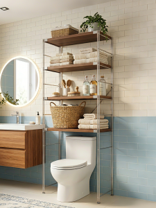 AMU·PIGGY | Multifunctional Floor Standing Bathroom Shelf