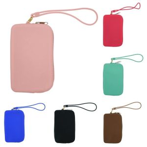 URBAG Waterproof Coin Purse Silicone Zipper Travel Pouch  Solid Color Earphone Bag Women Girls