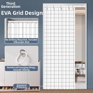 ZTION | Heat Retention Clear No-Drill Home Divider Curtain