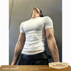 ZHUOCAN | Sports Cuff Sleeve Fitness Shaping T-Shirt