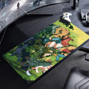 Potdemiel | Anime Gaming Speed Mouse Pad anime P-Pikachus Gamer Large Mouse Mat Keyboard Mousepad durable Computer Desk Mat for cs