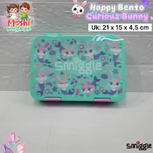 Tempat Makan Curious Bunny / Meal Set Bunny  / Box Bekal Anak Perempuan / Lunch Box Anak Girl / Misting Anak Bekal Sekolah Anak Perempuan
