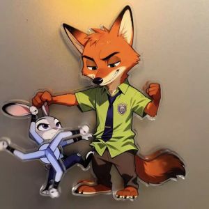 CEYU | Nick and Judy Zootopia Acrylic Fridge Magnet 2025 New