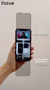 iHave (2pcs)2.5D Full-screen Privacy Tempered Glass Screen Protector Easy Installation For iPhone