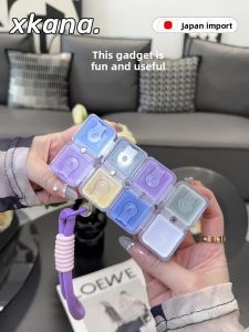 Portable Magic Cube Medicine Box Personal Dose Organizer Compact Weekly Pill Container Travel Friendly New Generation