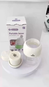 Máy Xay Sinh Tố Mini Cầm Tay GROPA 1000ml 38 Lưỡi Xay Siêu Mịn Công suất 18w Xay Đá Tốt Pin Sạc USB Dung Tích Lớn