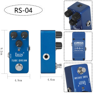 IRIN | IRIN Tube Dream Guitar Effect Pedal Tube Amplifier Distortion Tone Effects True Bypass Pedals RS-04 Electric Guitar Accessories