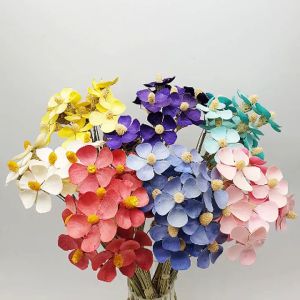 VIOLET FLOWER Dried Dry Preserved Artificial Flower Bouquet Living Room Home Decor Decoration Bunga Hiasan Rumah (12PCS)