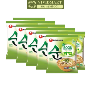 [SET 10 GÓI] - NONGSHIM - Mì chay Nongshim Soon Veggie Mì Nongshim chay Mì chay Soon Veggie Mì chay Hàn Quốc (112g/gói)