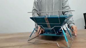 ถูกที่สุดในไทย ชัว! เตาปิ้งย่าง MT-02 สแตนเลส รุ่นยอดฮิต! Campingmoon MT-02 [ฟรี กระเป๋าสุดหรู]​เตาปิ้งย่างMT2 เตาพกพา เตาสแตนเลส   สแตนเลส รุ่นยอดฮิต!  เต้าปิ้งพกพา เตาย่างตั้งแคปป์ เตาย่าง เตาปิคนิค เตาถ่านพกพา เตาถ่าน แยกส่วนเก็บได้ มีบริการชำระปลายทาง