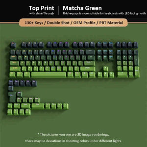 Gradient Red Cherry Profile RGB Backlit Keycaps PBT Double Shot Shine Through Keycaps for Cherry MX Switches Mechanical Keyboard