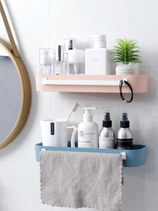Nordic Bathroom Storage Organizer Rack Shelf
