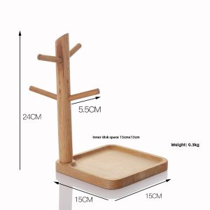Solid Wood Bracelet Stand For Home Jewelry Rack Storage Hallway Hanging Key Bracelet Ring Jewelry Shelf Storage Rack Tray