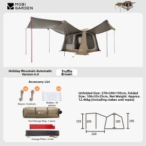 Mobi Garden | Automatic Quick Setup All-in-one Camping Tent