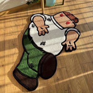 VIKAMA Cartoon Character Carpet Boys Bedroom Plush Carpet Soft Bed Edge Carpet Living Room Anti-Slip Mat Home Decoration