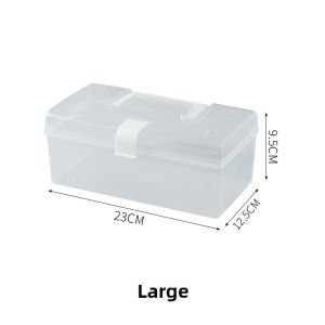 Medicine Box Emergency Spare Small Medicine Box Storage Box Transparent Hand Medicine Box Desktop Storage Box Sundries Storage Box Storage Box