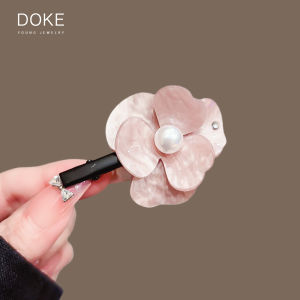 Elegant Pearl Flower Hair Clip for Women Side Bangs Duckbill Clip Stylish Hair Accessories Gentle And  2025 New Arrival