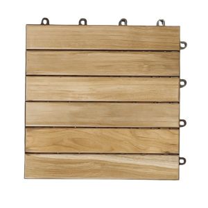Lantai kayu jati bongkar pasang 30 x 30 cm