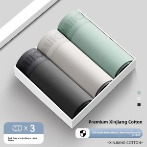 MiiOW | Pure Cotton Briefs Mens Mid-Waist Boxer Shorts Summer New Style Youth Quadrilateral Bottom Shorts Breathable Comfortable Underwear