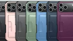 High Quality Shock-Absorbing Card Case Phone Case For IPhone 18 Pro Max 13 14 15 16 17 Back Cover Hard PC+Soft TPU 2-in-1 Design
