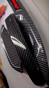 PERODUA BEZZA 2016-2024 4 PCS DOOR BOWL COVER CARBON ACCESSORIES GLOSSY EFFECT