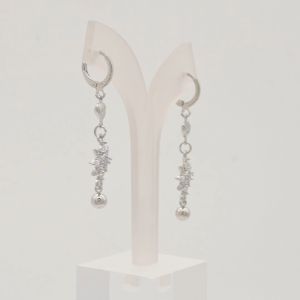 Hyl Jewelry 338E Anting Titanium Wanita Anti Karat Dan Anti Luntur Asli Dewasa Panjang Silver Jewerly Ori Tidak Selamanya Tusuk Emas Muda