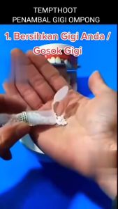 1000 BUTIR Temptooth Temp Tooth Lem Gigi Palsu Bahan Tambal Temporary