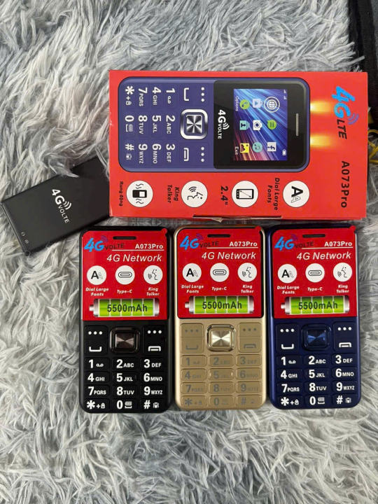 Điện Thoại 4G Loa To A073 Pro, Pin Bền Sóng Khỏe, 2 Đèn Pin Siêu Sáng, Chữ To Dễ Nhìn , Máy 2 Sim, BH 12 Tháng