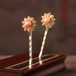 New Trendy Vintage Style Hairpins Womens Small Accessories Elegant Fairylike Jiangnan Rainy Style Alloy Plated Hair Clips