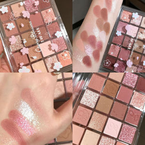 NYL   20 Color Eye Shadow Low Saturation Milk Tea Earth Red Brown Transparent Palette Glitter Long-lasting Shimmer Eye Shadow Make Up