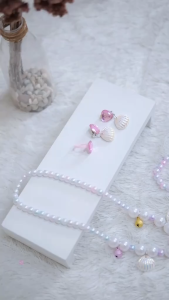 Set Aksesoris Mermaid Dengan Mutiara Dan Buntut Import