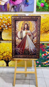 Tranh Thiên Chúa Ánh Sáng Cứu Rỗi Tranh Canvas Tranh Tráng Gương Tranh Tôn Giáo