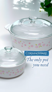 CORNINGWARE Covered Casserole Set of 2 - Sakura