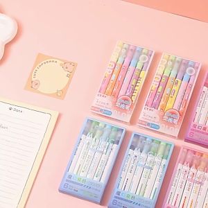 BF-A114 Highlighter Pastel 2 Sisi Isi 6pcs 12 Warna / Spidol Penanda Teks Set Alat Tulis Sekolah