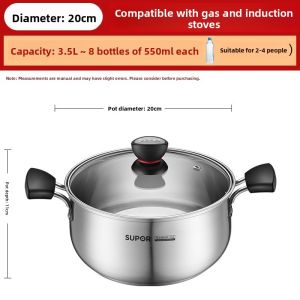 Supor | Stainless Steel Thickening Home Cooking Pot