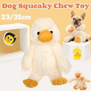 Duck Shaped Pet Plush Toys Teething Vocal Interactive Dog Biting Toy Bite Resistant Cute Pet Chew Toy