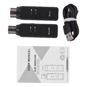 M-VAVE | M-VAVE WP-7 Wireless Microphone System XLR Mic Converter Adapter UHF Automatic Transmitter Setup For Condenser Dynamic Mic