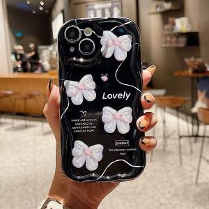 CASING CURLY LOVELY FOR SAMSUNG A55 A35 A25 A15 A14 A24 A05 A05S A04 A04E A04S A03 A03S A03CORE A23 A13 4G 5G A10S A20S A10 A12 A11 M11 M12 M10 / SOFT CASE WAVE GELOMBANG MOTIF FLOWER PITA BUTTERFLY