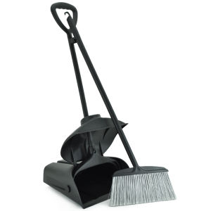 LAUTEE | Windproof Commercial Broom Set for Hotel Cleaning Narrow Head Soft Bristle Thickened
