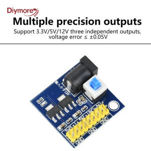 diymore | 1/3PCS DC 12V To DC 3.3V 5V 12V Voltage Conversion Module With Multi Output Step Down Power Supply Module