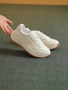 [COD] ShoeStop Chunky Shoes for Women Womens Sneakers Running Shoes for Women Fashion Korean White Low‑Cut Waterproof Platform Casual Shoes for Ladies
