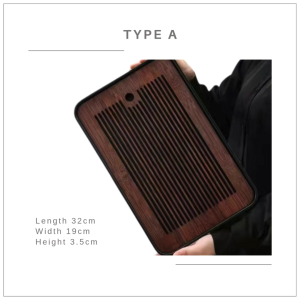Modern Tea Tray Bamboo Tea Tray Drip Tray Japanese Style Tea Tray Drainage Option 新款竹制茶盘日式茶盘简约茶盘排水干泡储水两用