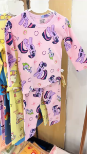 B&B 90-140CM Lycra Cotton Baby Boy Girl Pyjamas Set Kids Spiderman Sleepwear Kuromi Baju Tidur Budak Pajama Soft Fabric Kapas Baju Set Budak Lelaki Perempuan Kanak-Kanak