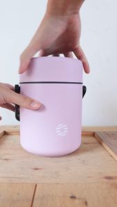 FJbottle - Tempat Bekal Makanan Stainless Steel 1600ML Lunch Box Bulat Tahan Panas Anti Tumpah Food Grade