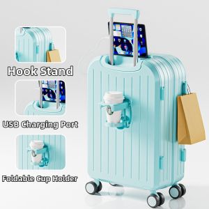 Qieyin Garden | Durable Password Lock Travel Suitcase