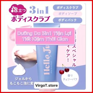 Sữa Tắm 3in1 Hello Juicy Body Scrub Wash Nhật Bản 200g