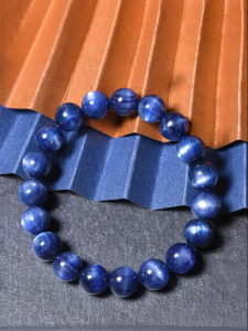 LINGFEI | Cat Eye Blue Crystalline Gemstone Beaded Bracelet