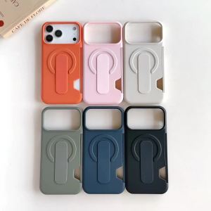 Ốp Điện Thoại iPhone 17/16/15/14/18 Pro Max 13 Cao Cấp Chống Sốc Chống Bụi Tích Hợp Khe Đựng Thẻ Silicon Chống Trượt Hỗ Trợ Magsafe