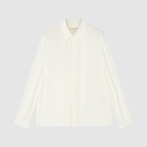 ICICLE | Easy-care Autumn Silk Chiffon Shirt