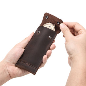 Da thật xem bộ sưu tập trường hợp thủ công du lịch cổ điển túi đồng hồ duy nhất hộp lưu trữ đồng hồ di động